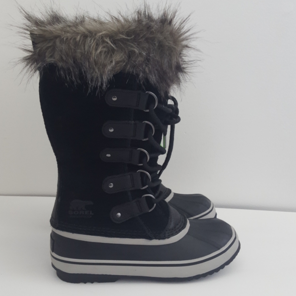 Sorel Joan of Arctic waterproof suede black winter snow boots